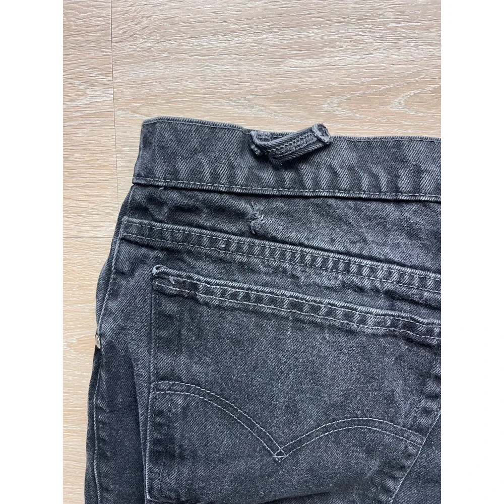 Levi's Loose Jeans Mens 44x32 Black Denim Cotton Dark Wash Mid Rise Dark Wash